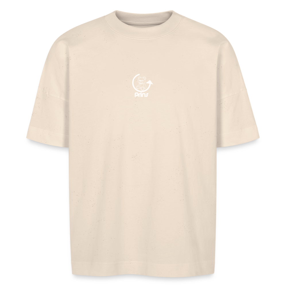 Camiseta oversize unisex - blanco natural