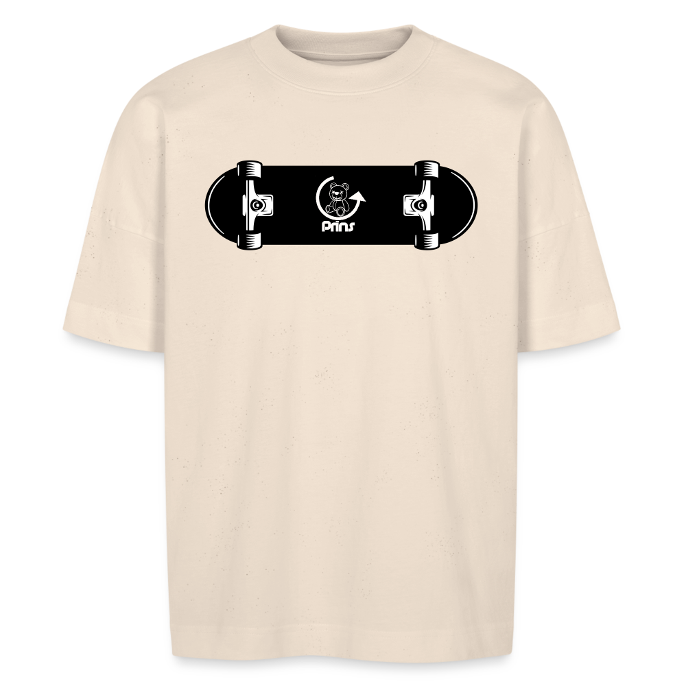 Camiseta oversize unisex - blanco natural